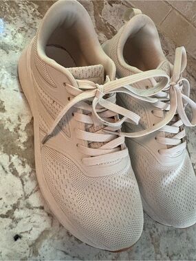 RBX Women's Cream Lace-Up Athletic Sneakers
